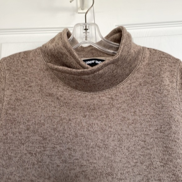 Lands' End Tops - Women’s Lands’ End XS petite fleece pullover crossover high collar long sleeve